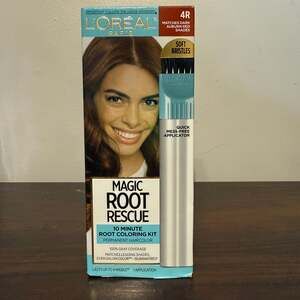 L'Oreal Paris Magic Root Rescue 10 Minute Root Hair Coloring Kit, 4R Dark Auburn